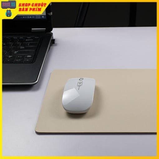 Tấm lót chuột da PU chống nước chống xước lướt êm trên từng ngón tay cho máy tính bàn laptop