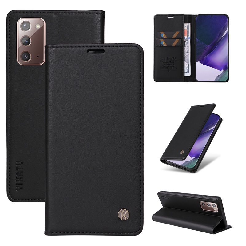 Ốp Điện Thoại Da PU Nắp Gập Từ Tính Kiểu Ví Sang Trọng Cho Samsung Galaxy Note20 Ultra Note10 + Note10 S10 Lite Note9 A30 A20 A10 M10