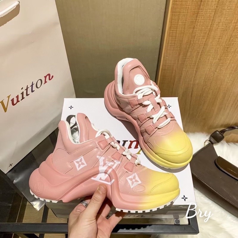 GiÀY LV VÀNG HỒNG CAO CẤP 1:1 [ FULL BOX + FREE SHIP ]