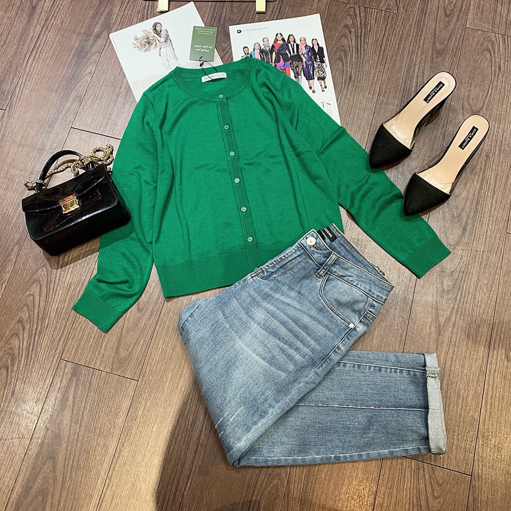 Áo len cardigan dài tay Lalastyle