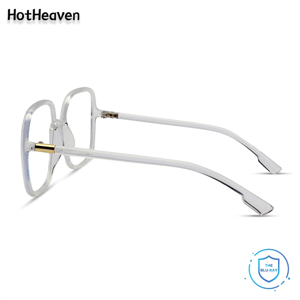 Mắt Kính Gọng Vuông Màu Trắng Chống Bức Xạ Ánh Sáng Xanh Thời Trang Cho Nam Và Nữ