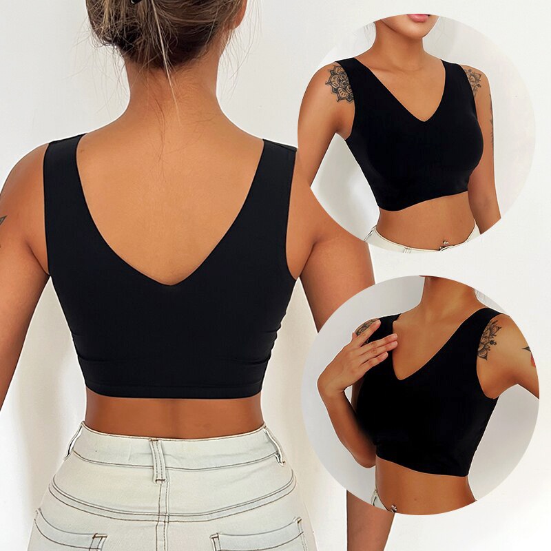 Áo bra su  cổ lưng V sang xịn mịn  - Plus size bra