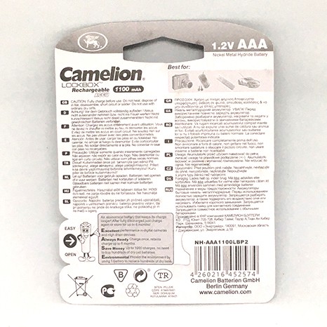 Pin sạc AAA Camelion 1100mah