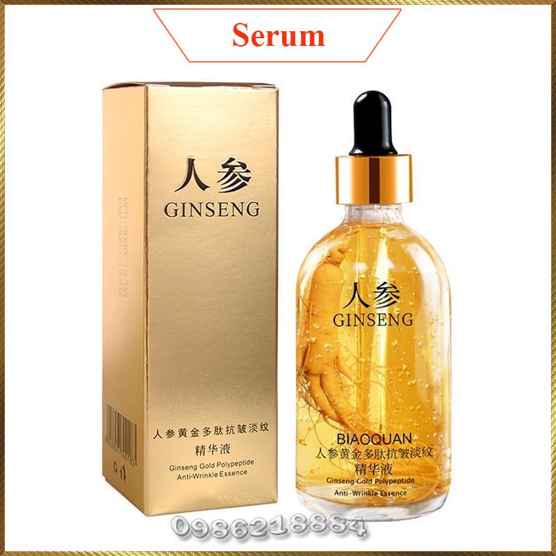 Serum dưỡng da trẻ hóa xóa nhăn Nhân Sâm Vàng Biaoquan Ginseng Gold Polypeptide Anti-Wrinkle Essence GGE8