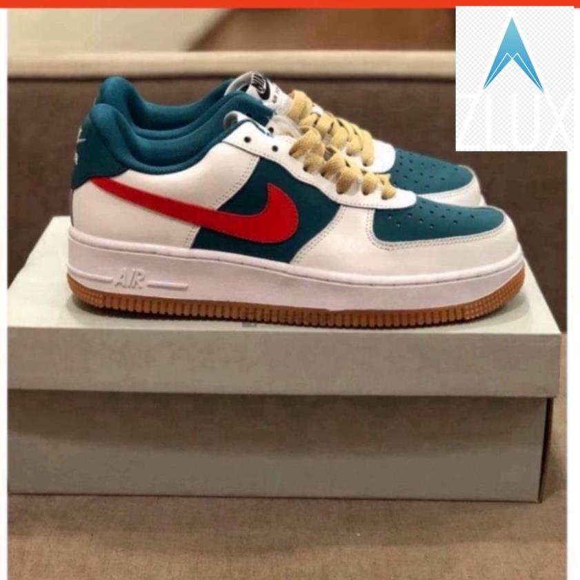 🎃 Giày Thể Thao Nike Gucci Nam Nữ Cao Cấp Full Bill Box, Giày Thể Thao Jordan AF1 Cổ Thấp Giá Rẻ Da Lộn Xanh Đỏ 🎃