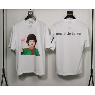 ADLV Áo Thun Tay Ngắn Chất Cotton Hoạ Tiết In Cho Nam Và Nữ