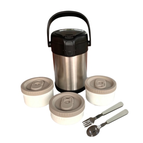 Hộp Đựng Cơm Văn Phòng Giữ Nhiệt, Lồng cơm giữ nhiệt LUNCH BOX Inox 304 Cao Cấp Không Gỉ Dung Tích 2200ml