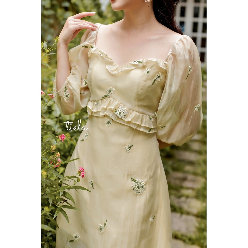 Váy thêu hoa rơi - Dandelion Dress