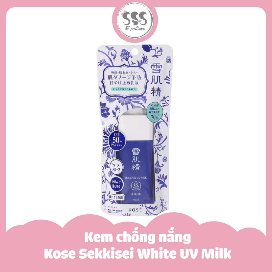 Kem chống nắng Kose Sekkisei White UV Milk