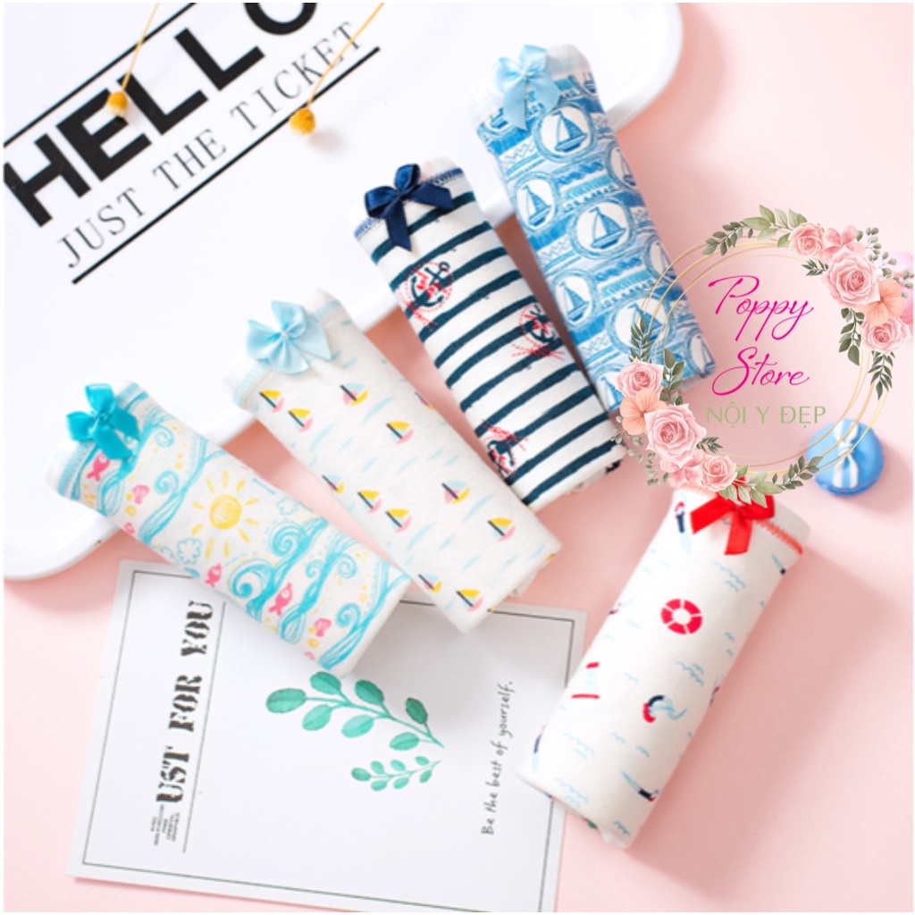 Quần lót nữ ⚠️Mã AT49 / CHE TÊN SẢN PHẨM ⚠️ Combo 5 Quần lót mềm mịn chất liệu cotton, thấm hút, co giãn 4 chiều