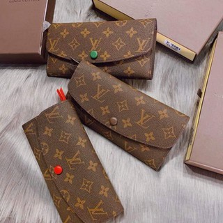 Ví nữ dài cúc màu lv fullbox