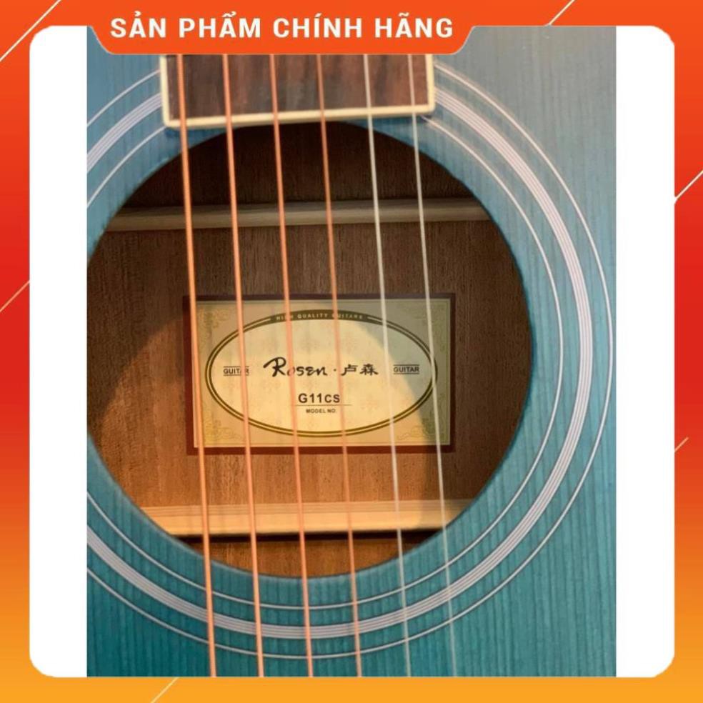 [Hàng chuẩn loại 1] Đàn Guitar Rosen G11 Gỗ Thịt Phiên Bản Màu Xanh ( Hàng Có Sẵn )