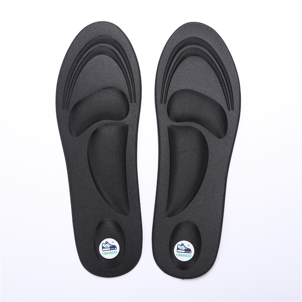Cặp lót giày mút bọt biển CHONGIAY êm chân và massage LOT11 (Đen - Da)