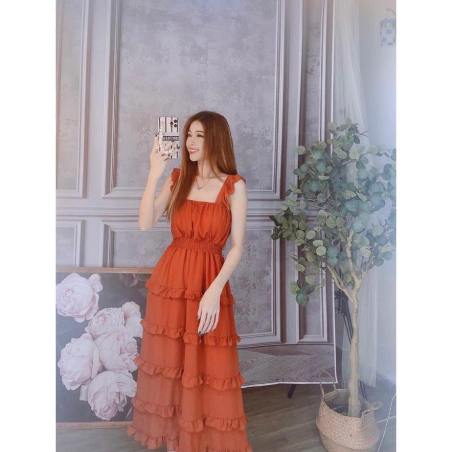 Đầm maxi cánh tiên phối tầng | BigBuy360 - bigbuy360.vn