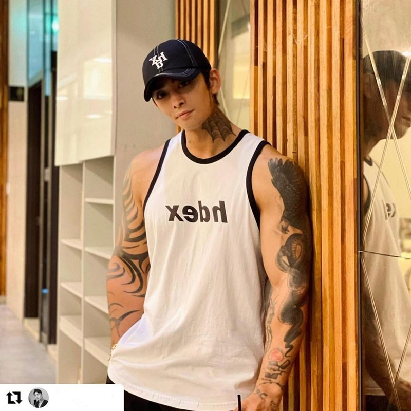 [GYMen]  Áo Thun Sát Nách Vải Lụa Lạnh Thoáng Khí Nhanh Khô Thấm Hút Mồ Hôi In Chữ &quot;Gymen&quot; Phong Cách Âu Mỹ Cho Nam