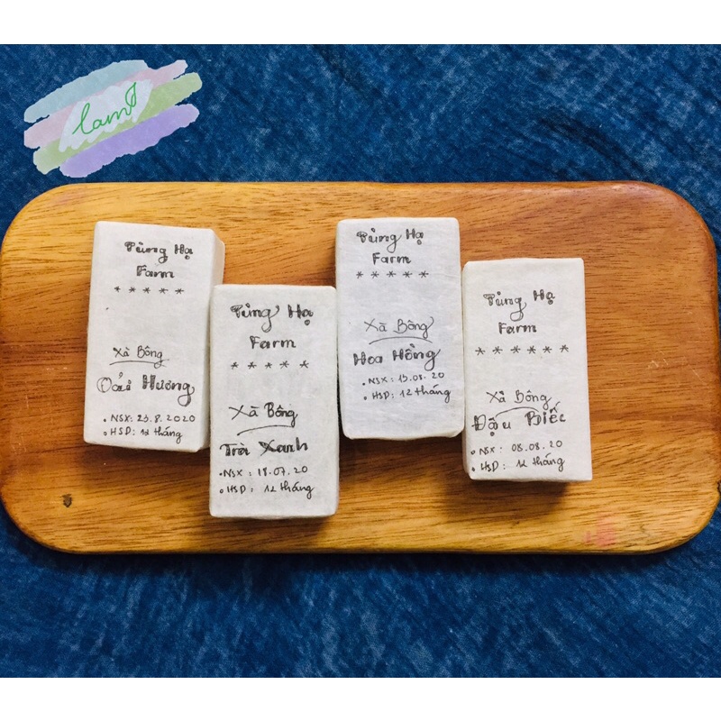 Xà bông oải hương Tùng Hạ - Xà bông thảo mộc tại vườn - Ngăn ngừa lão hoá - Giảm căng thẳng - Lavender handmade soap