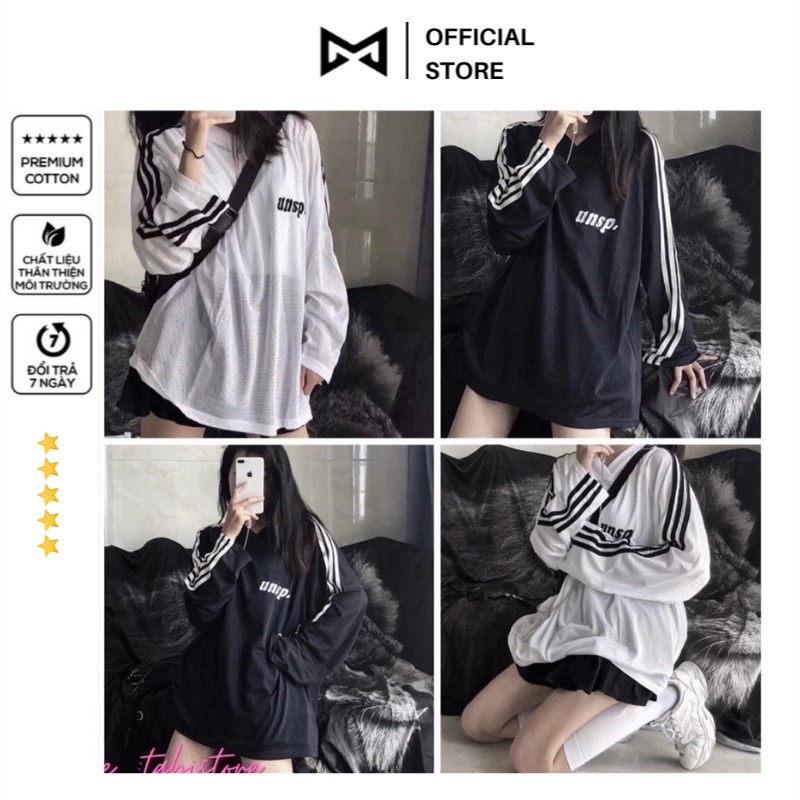 Áo Sweater lưới size dưới 75kg Hot Trend - Sweater lưới nhỏ Logo