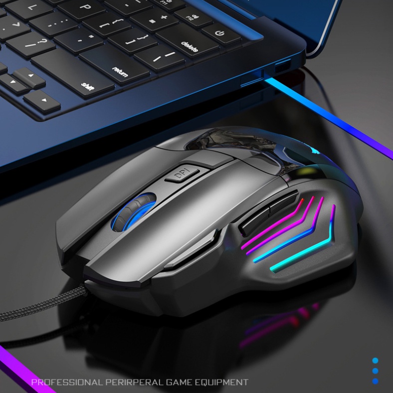Chuột máy tính gaming Có LED nhiều màu phong cách hiện đại ấn tượng cực đẹp , chuột có dây, chuột gaming G200 [SIÊU ĐẸP]