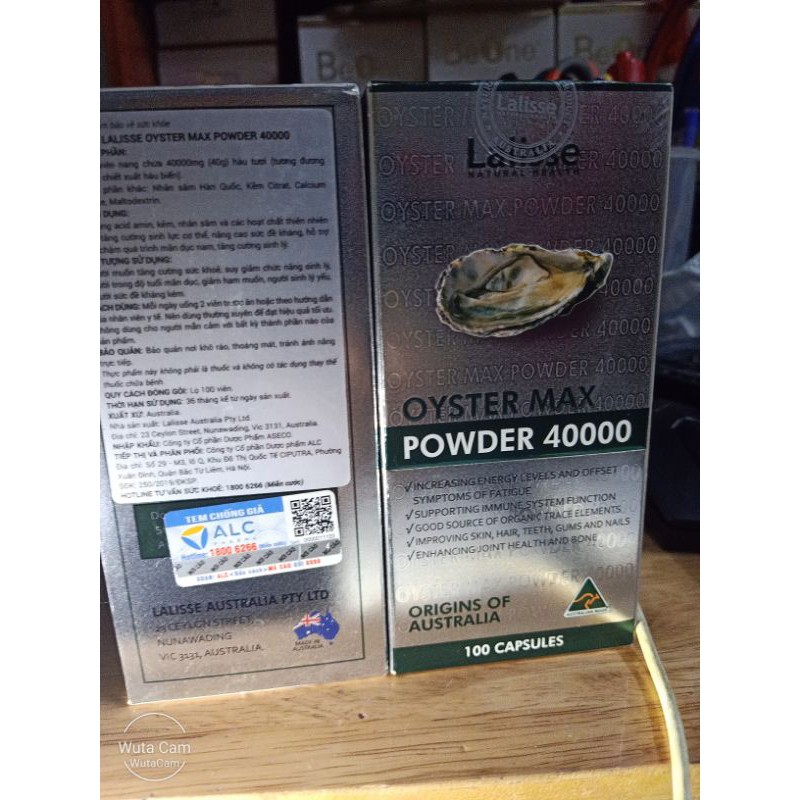 COMBO 2 ChaiTINH HÀU BIỂN LALISSE OYSTER MAX POWDER 4000 - nhập khẩu nguyên hộp