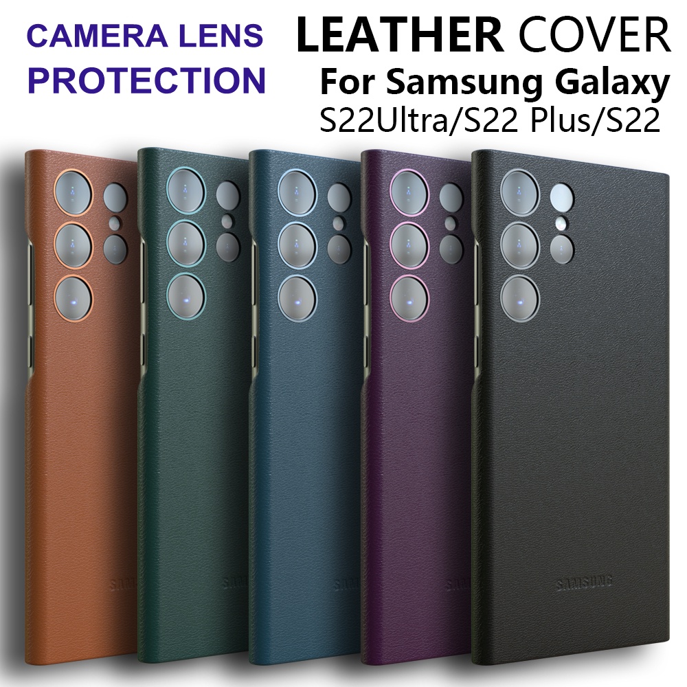 Bao Da Điện Thoại Thanh Lịch Bảo Vệ Camera Cho Samsung Galaxy S22 Ultra Galaxy S22 Plus