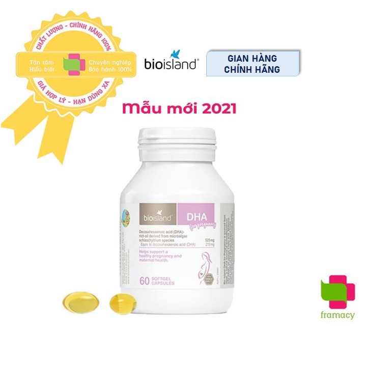 Bioisland DHA bầu, Úc  dầu cá bổ sung omega 3 cho phụ nữ sắp mang thai, mẹ bầu và mẹ sau sinh