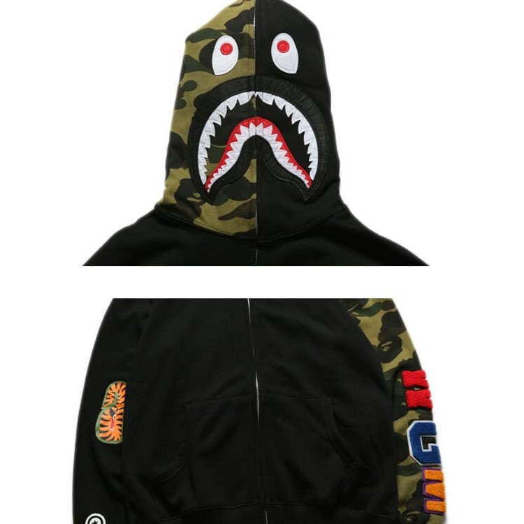 Áo khoác Bape PLV58,bape shark