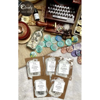 Set 18 miếng dán hình chai lọ trong suốt Cloudy Craft House- CCH140