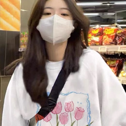 Áo sweater SELVZE tay dài không mũ in họa tiết phong cách Mỹ cổ điển thời trang cho nữ