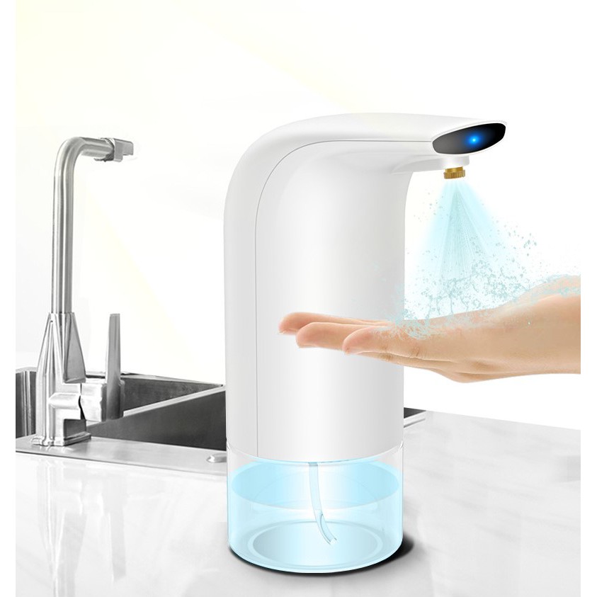 Máy rửa tay tự động cảm ứng, phun cồn sát khuẩn, dung tích 300ml, tự động không tiếp xúc