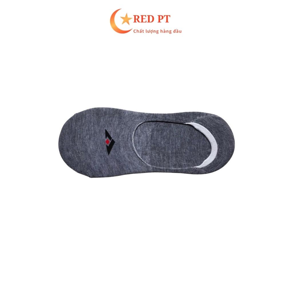 Tất lười nam chống tụt gót vớ đi giày lười thun cotton thấm hút RED PT