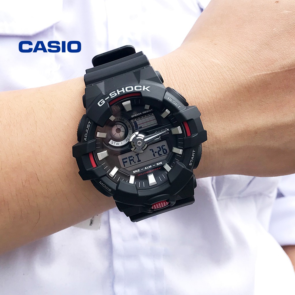 Đồng hồ nam CASIO G-Shock GA-700-1ADR chính hãng - Bảo hành 5 năm, Thay pin miễn phí