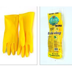 Găng Tay Cao Su Cầu Vồng Không Gây Kích Ứng Da Chống Dung Môi Hóa Chất Giá Rẻ HBB