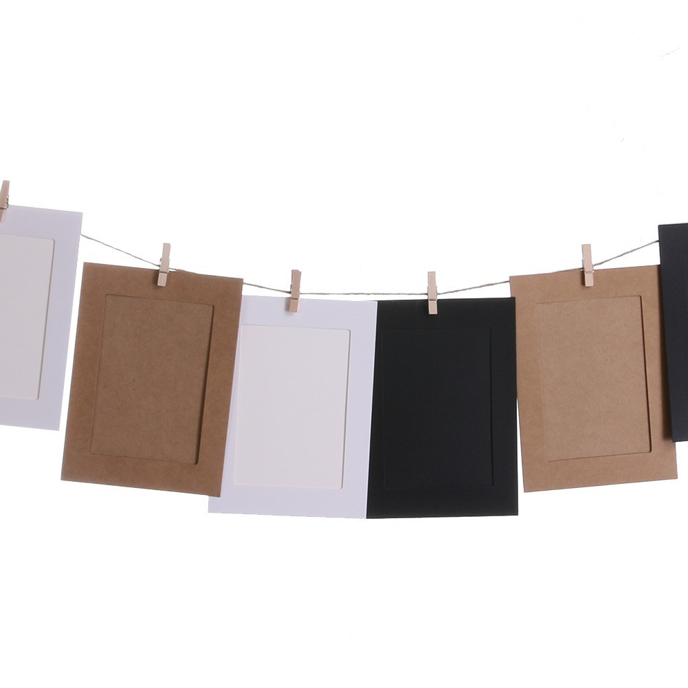 Bộ khung ảnh bằng giấy treo tường 7 inch trang trí nhà cửa | BigBuy360 - bigbuy360.vn