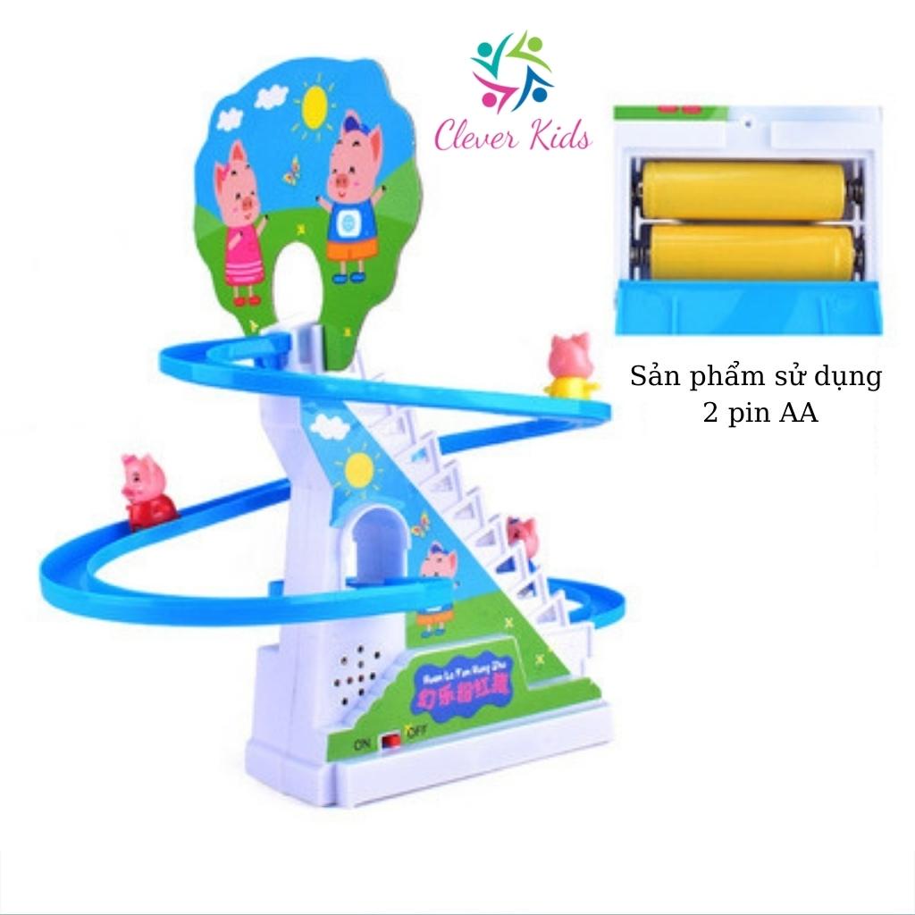 Heo Peppa Leo Cầu Thang cực vui nhộn cho bé có âm thanh ánh sáng