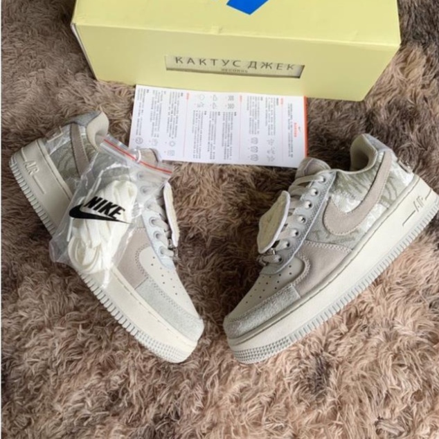[HÀNG FULL BOX + BILL] Giày Thể Thao/ Sneaker Nam Nữ AF1 Travis Scott Grey White Trắng Xám