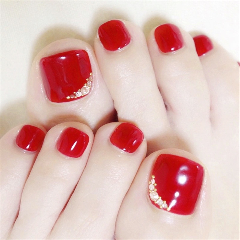 Móng chân giả, móng úp, false nail JJP112 cá tính, độc, lạ sang chảnh kèm keo