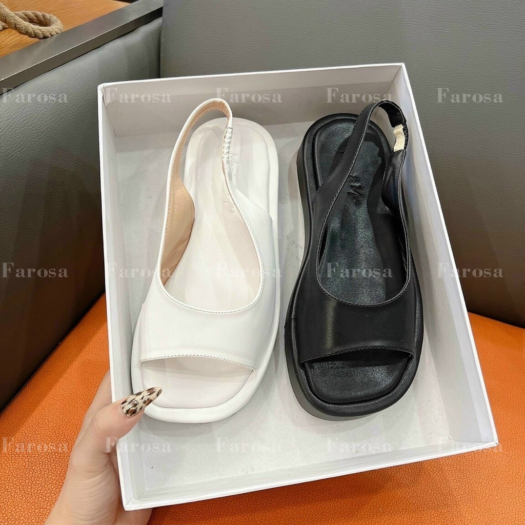 Dép nữ đế bánh mỳ FAROSA phối quai hậu phong cách cực hót trend