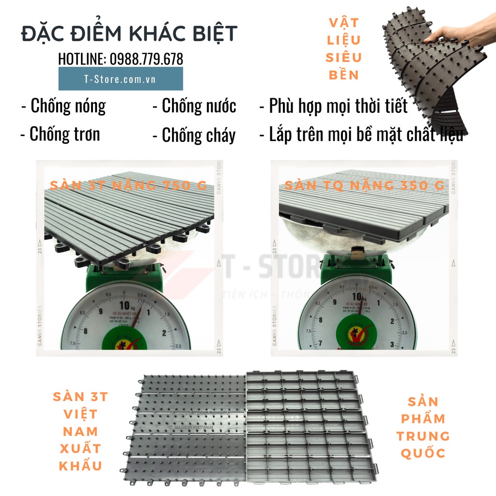 TẤM LÓT SÀN NHÀ TẮM GIẢ GỖ, VỈ LÓT SÀN BAN CÔNG, THẢM LÁT SÀN NHÀ CHỐNG TRƠN TRƯỢT