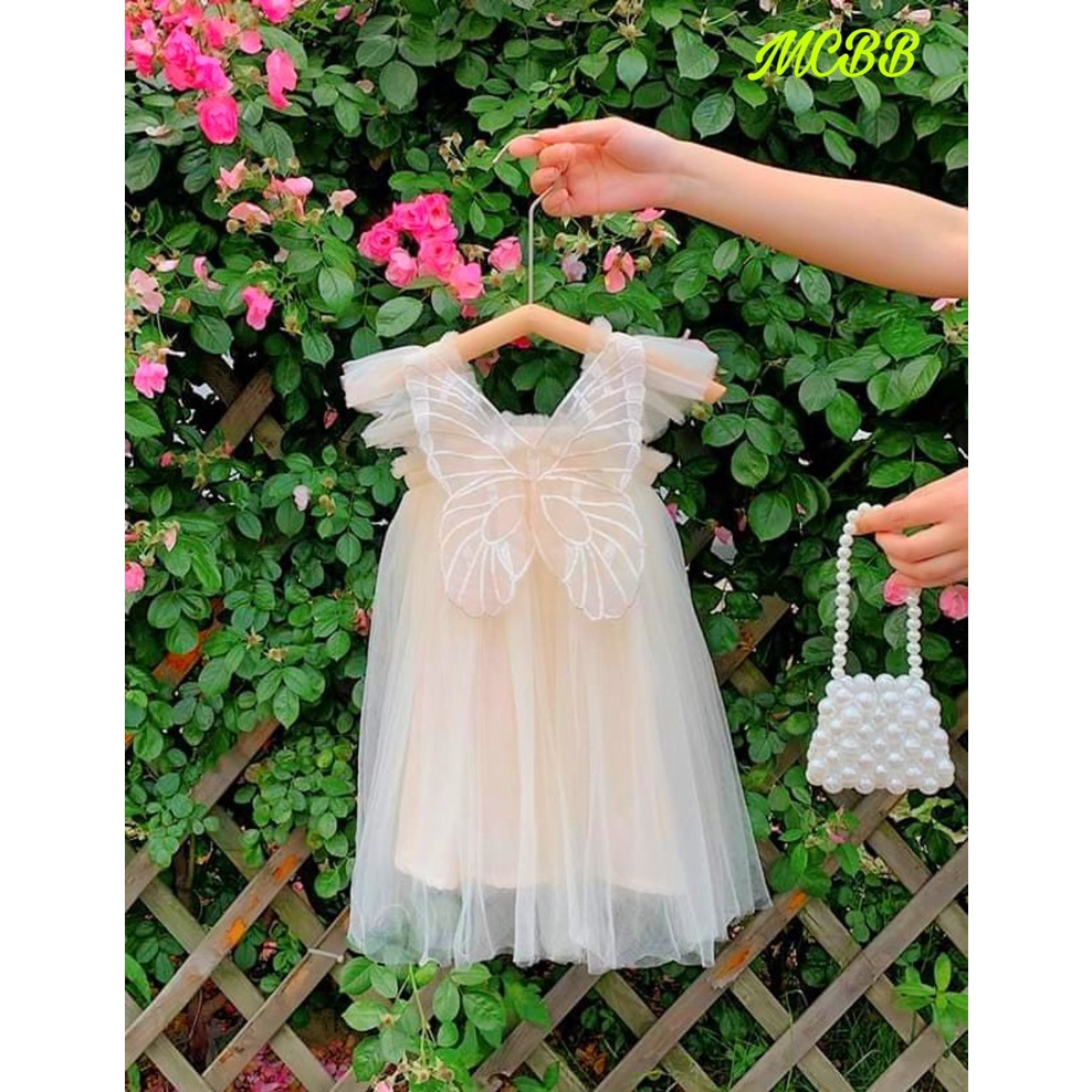 Đầm công chúa bướm trắng