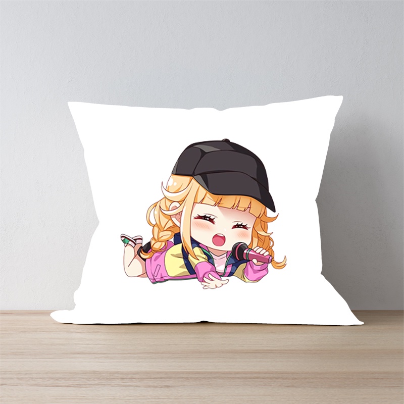 Gối in hình KHỔNG MINH THÍCH ĐI QUẨY chibi anime xinh xắn tiện lợi chất đẹp