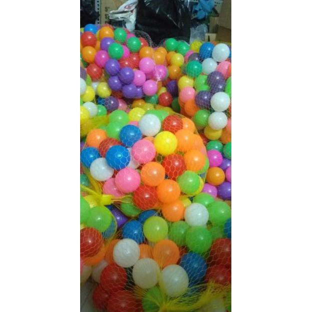 Túi 100 bóng nhựa cao cấp cho bé hàng Việt Nam sản xuất. - dùng cho bể bơi , quây bóng , nhà banh. hàng vnxk CARA