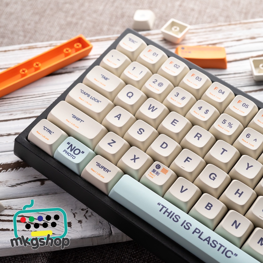 Keycap XDA Plastic giá rẻ, nhựa PBT in dyesub, 134 nút bàn phím cơ