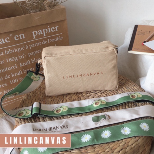 [Mã WABRBAGS giảm 20K đơn 99K] LINLINCANVAS Túi Hộp nhiều màu + quai ( shop sẽ inbox chọn quai khi có order )