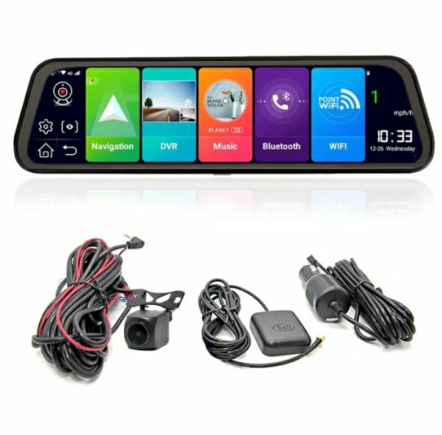 Camera hành trình Android Q18 kẹp gương 10 icnh | BigBuy360 - bigbuy360.vn