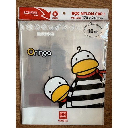Bọc Sách Vở Cấp 1 Hồng Hà Tệp 10 Cái