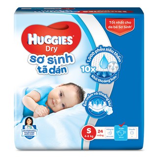Tã dán Huggies sơ sinh S24/ S56 miếng