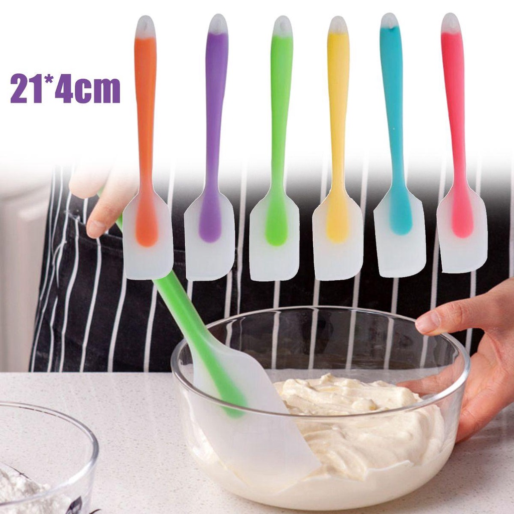 Muỗng Silicone Trộn Kem Trang Trí Bánh