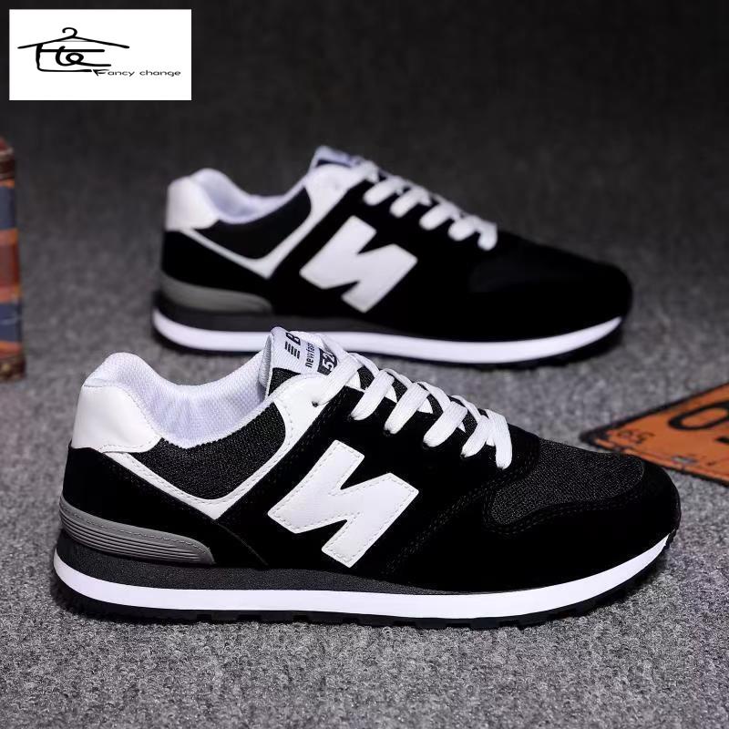 Hàng Có Sẵn Bán Chạy~Giày Thể Thao Chạy Bộ Hình Chữ N Thoáng Khí Khử Mùi Phong Cách Hàn Quốc Phù Hợp Với Mùa Xuân Và Mùa Thu