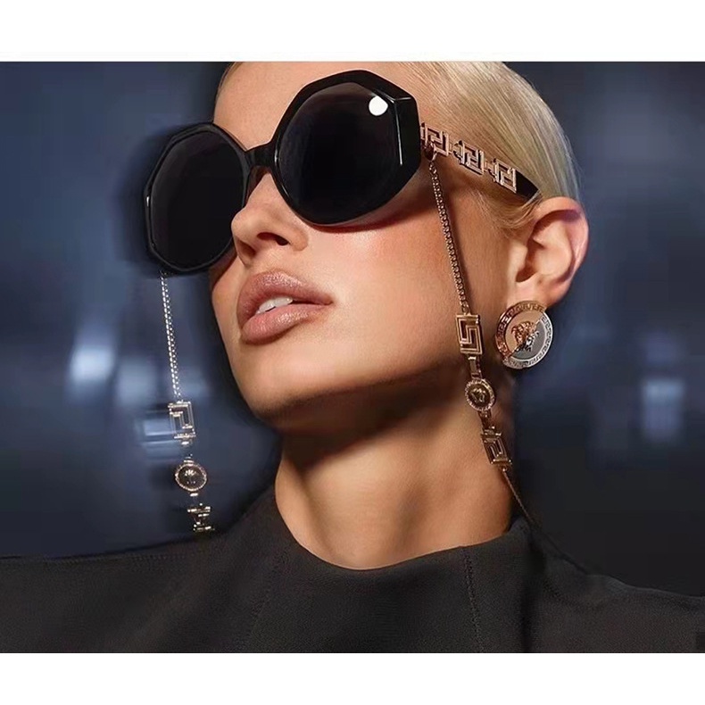 Kính Mát Gọng Tròn Oversized Thiết Kế Thời Trang Cho Nữ