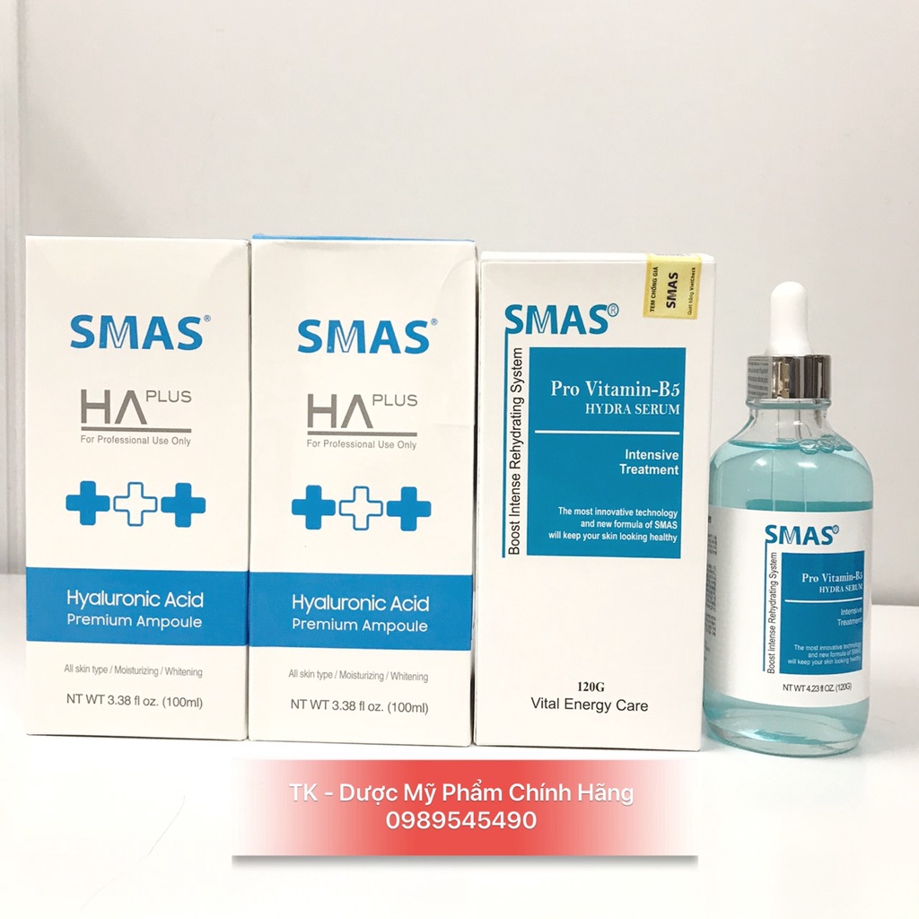 (CHÍNH HÃNG) Serum Cấp Ẩm, Phục Hồi Da - SMAS / S MAS Pro Vitamin B5 Hydra Serum - 120ml